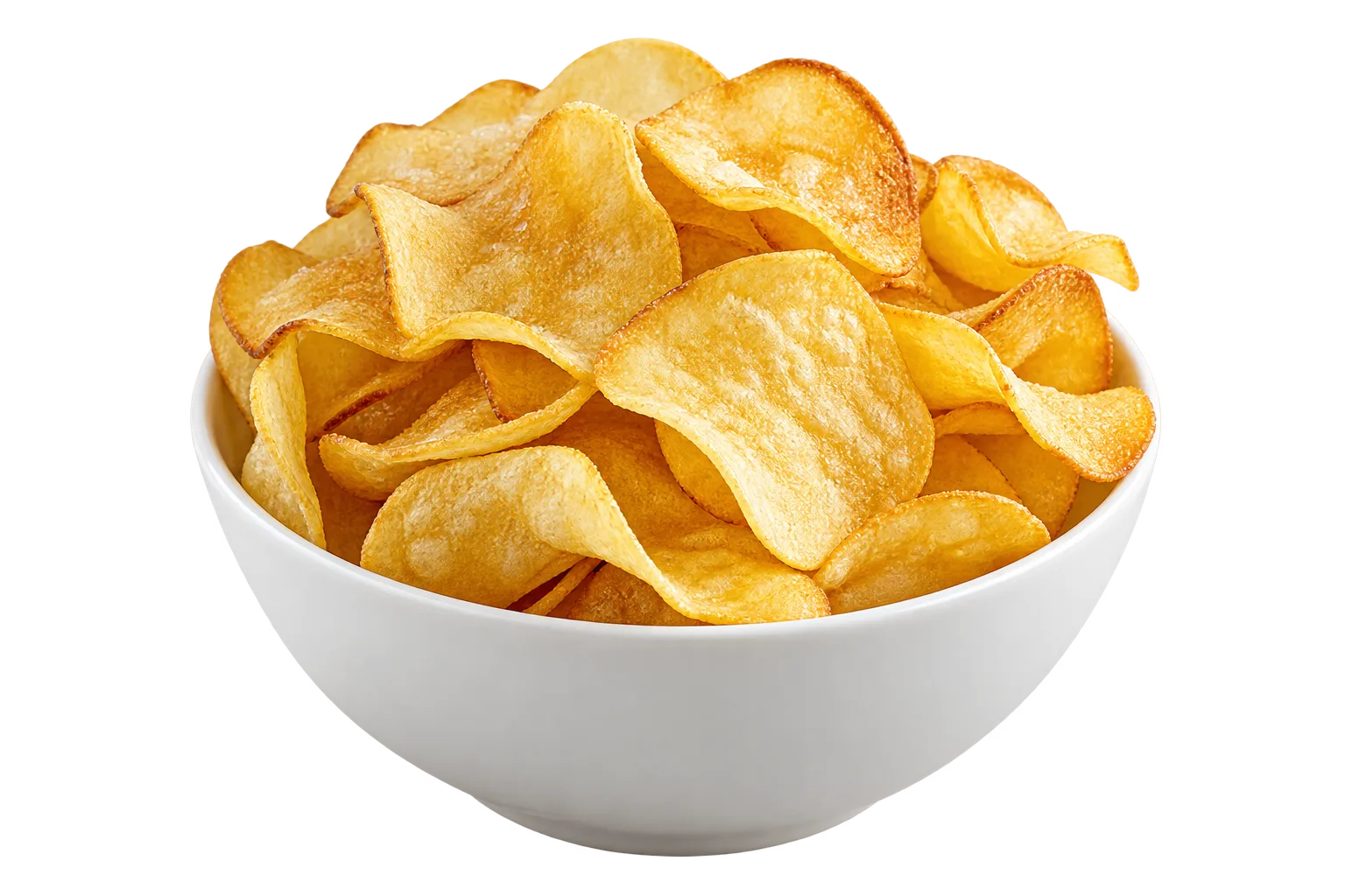 Golden crispy Potato Chips