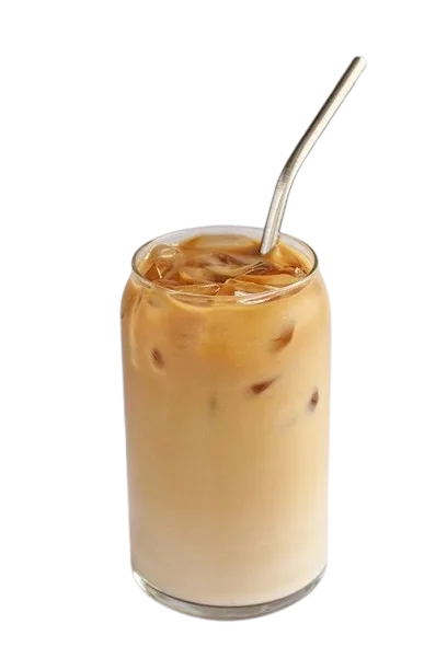 Traditional Vietnamese Iced Milk Coffee with condensed milk